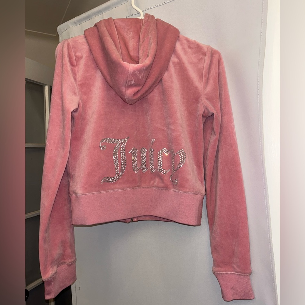JUICY COTURE BLING PINK HOODIE